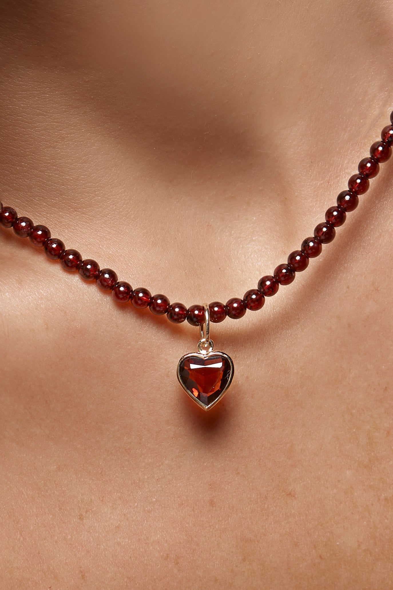 Red Garnet Beaded Choker