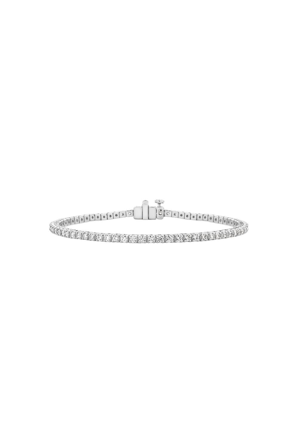 GIA Tennis Bracelet 2ct Lab 9ct White Gold