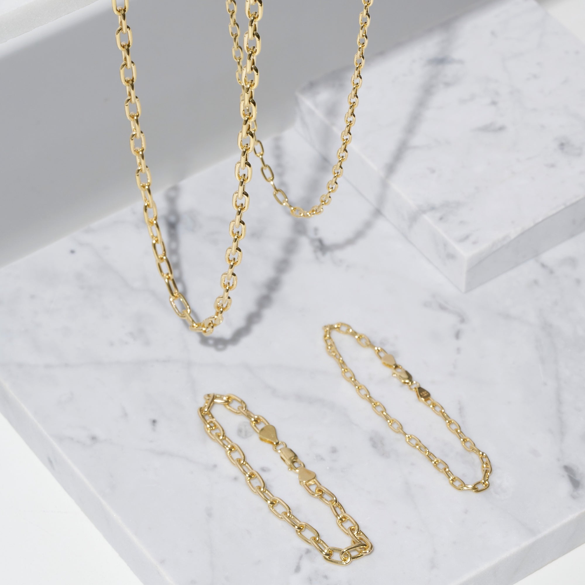 GIA Paperclip 3.6mm Chain 45cm
