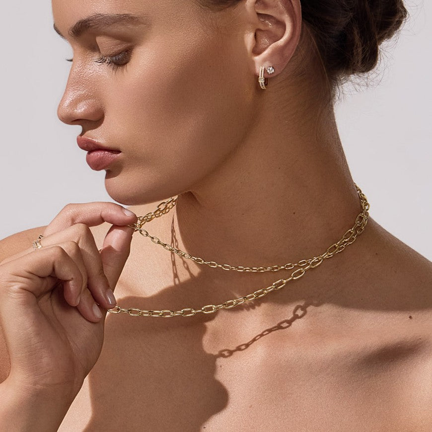 GIA Paperclip 3.6mm Chain 45cm