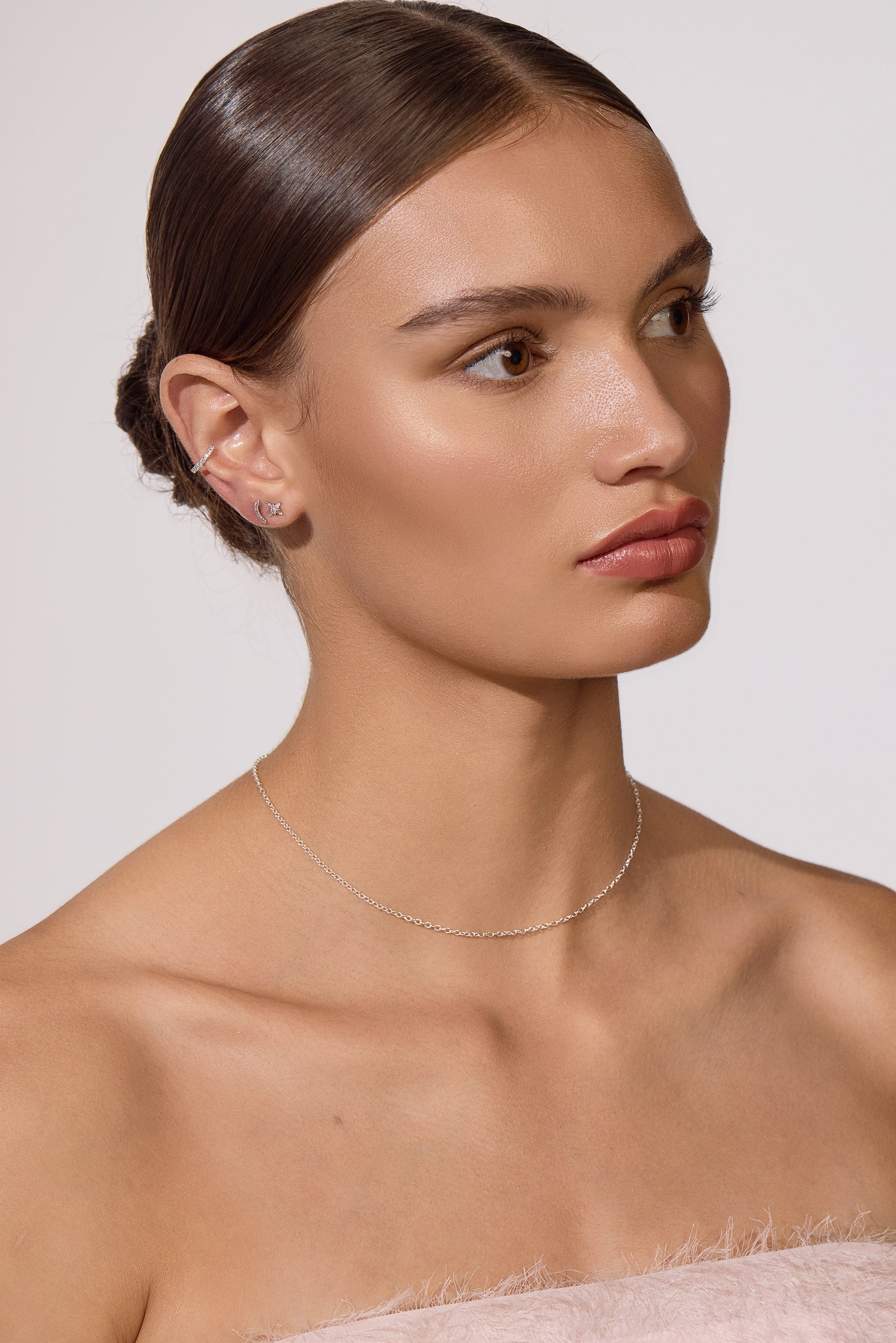 GIA Ear cuff Earrings in 18ct White Gold
