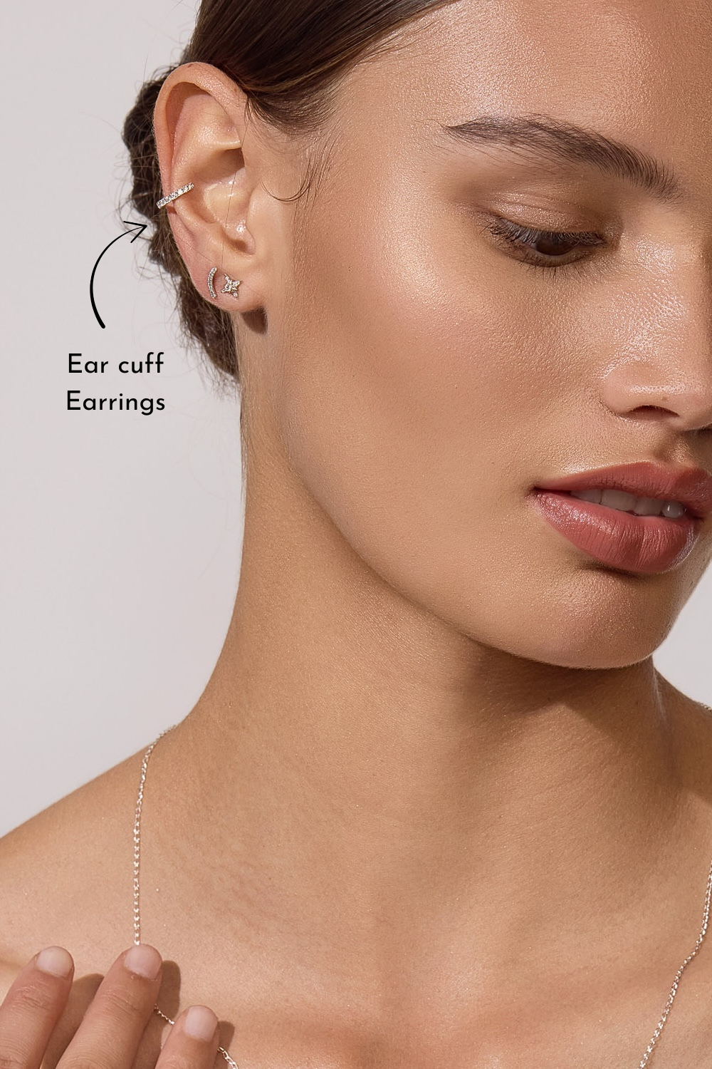 GIA Ear cuff Earrings in 18ct Yellow Gold