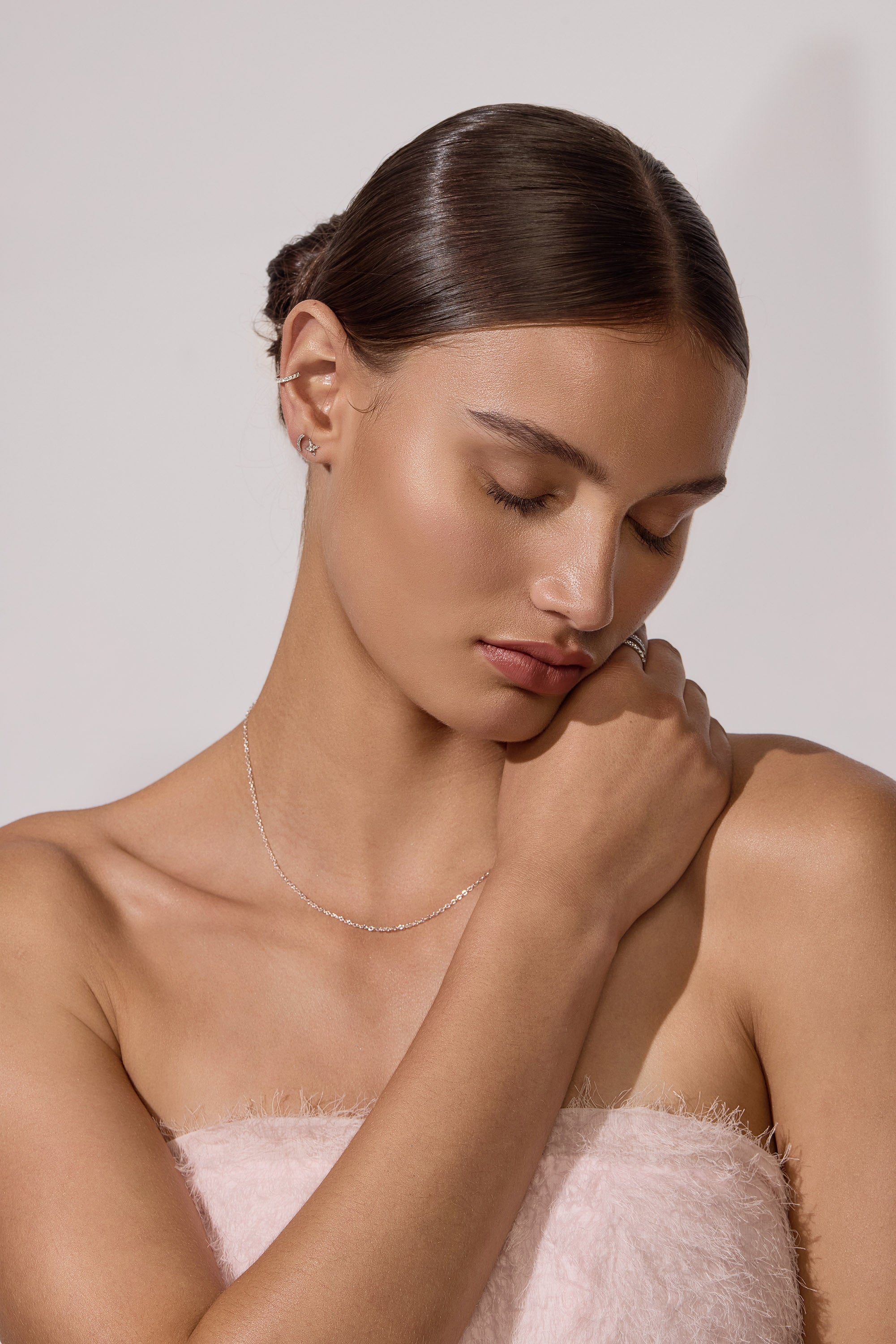 GIA Ear cuff Earrings in 18ct Yellow Gold
