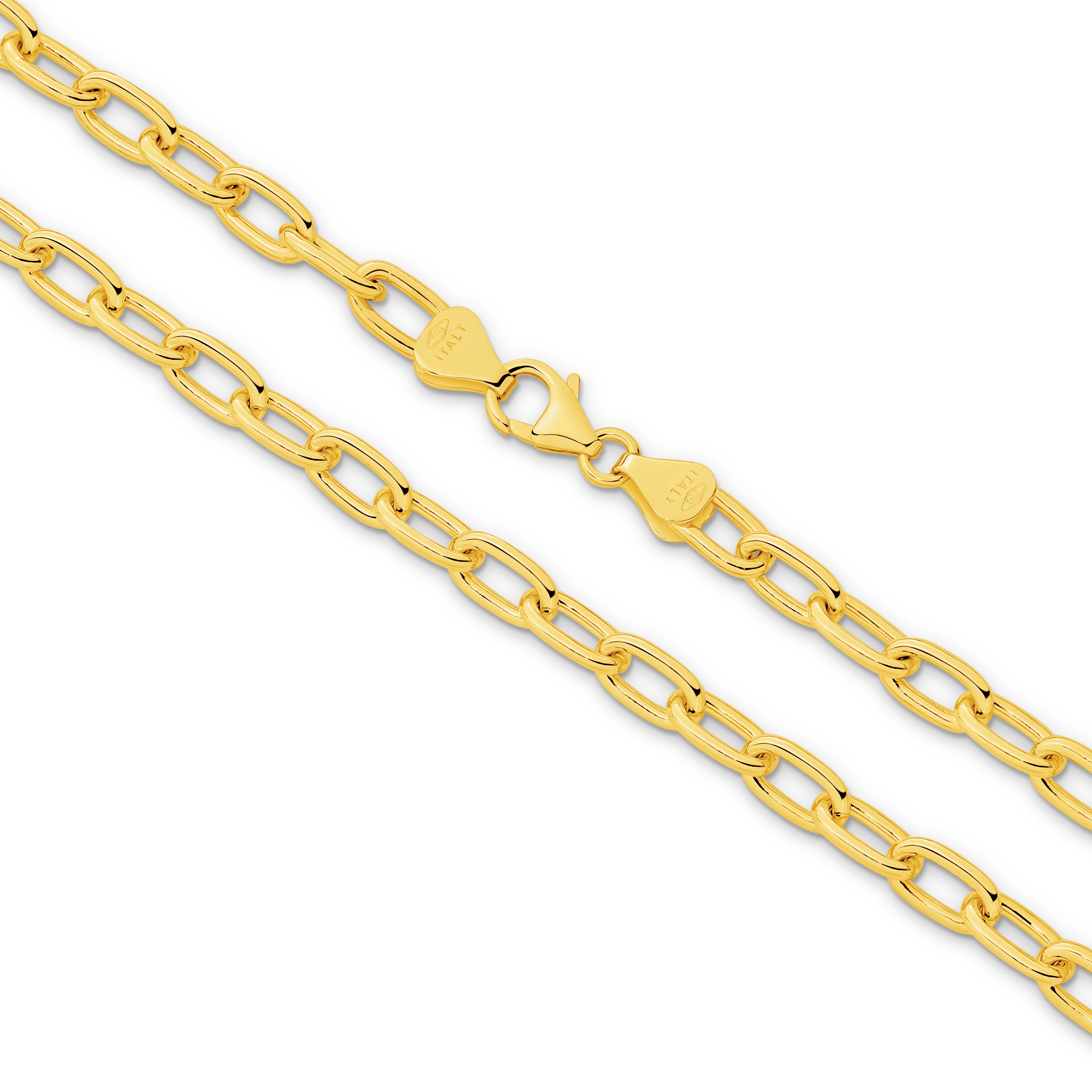 GIA Paperclip 5.4mm Chain 45cm