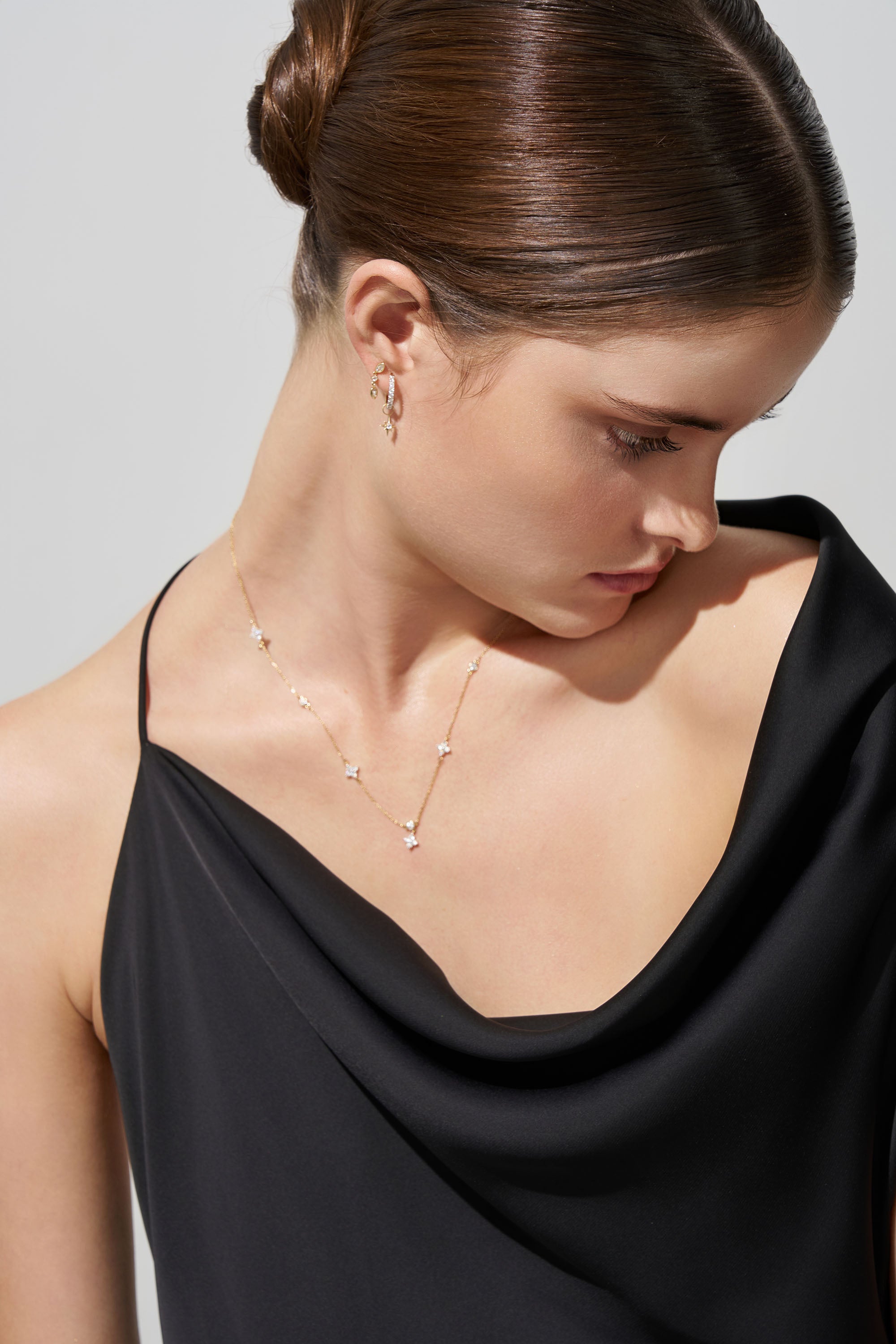 GIA Pavé Hoops in 18ct Yellow Gold