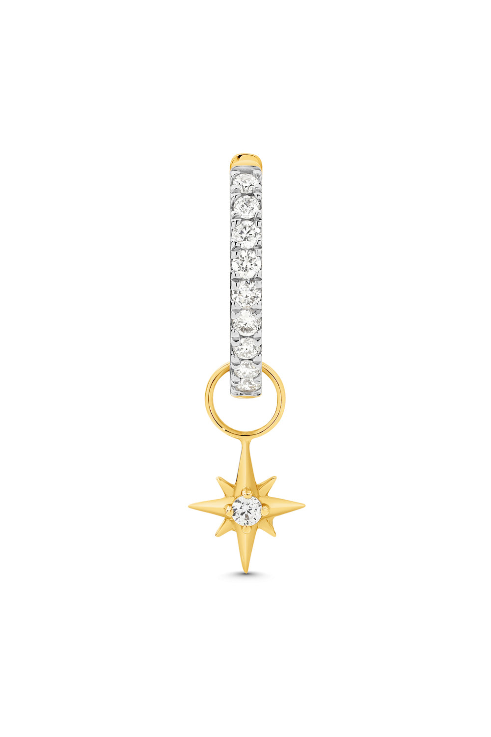 GIA Star Charm Yellow Gold