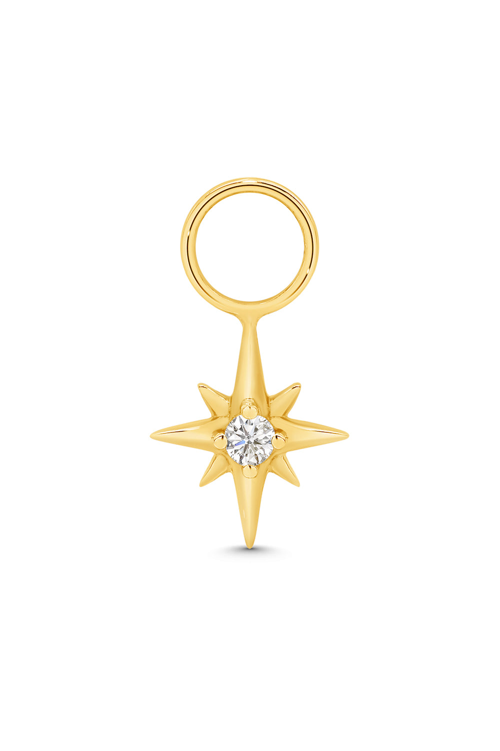 GIA Star Charm Yellow Gold