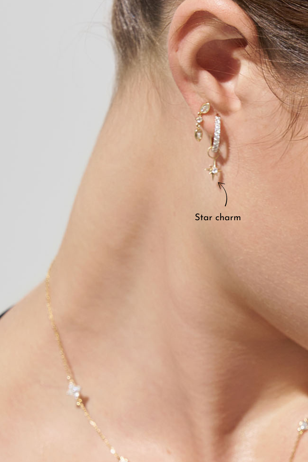 GIA Star Charm Yellow Gold