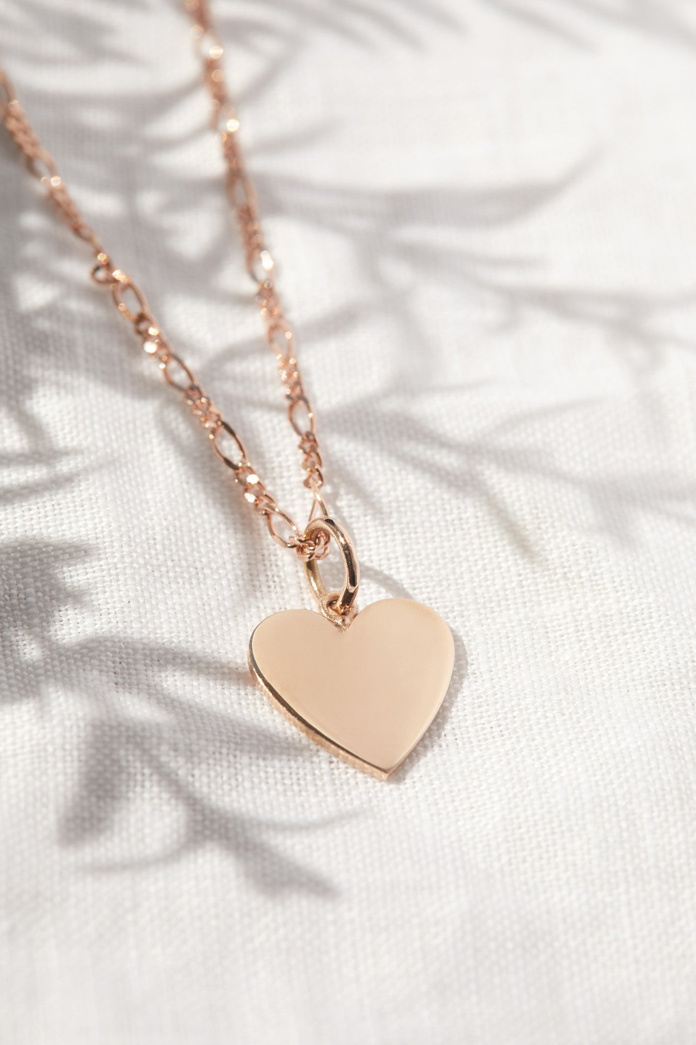 Liliana Heart Pendant in 9ct Rose Gold