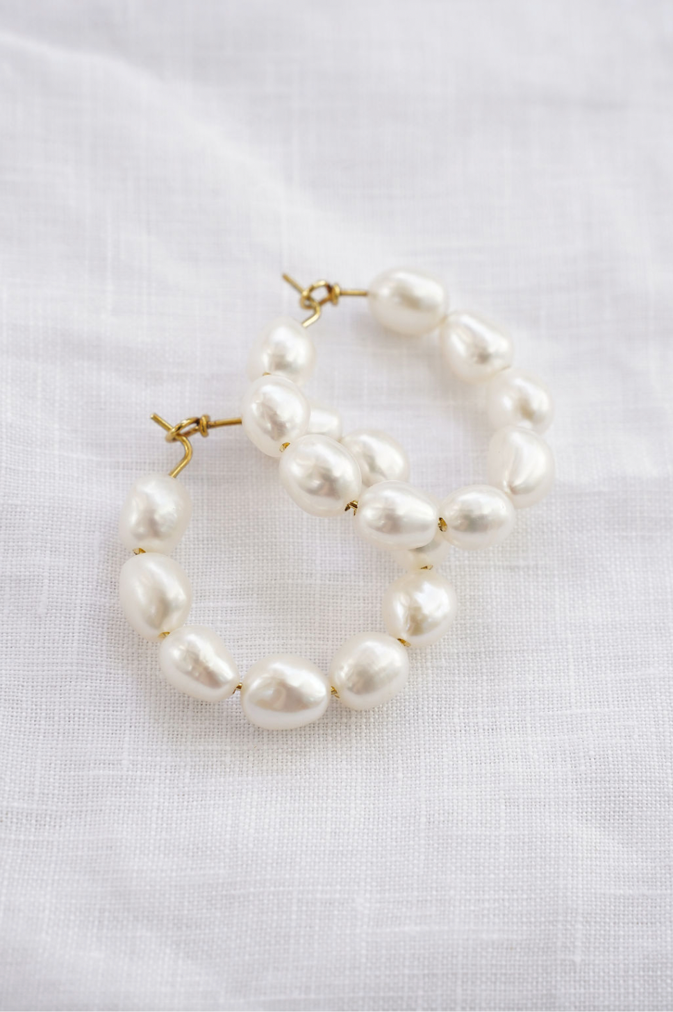Katalina Baroque Pearl Solid Rose Gold Earrings